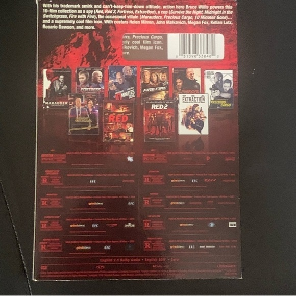 Bruce Willis Ultimate Action Hero 10 Movie Collection DVD New Sealed Red - Picture 3 of 4